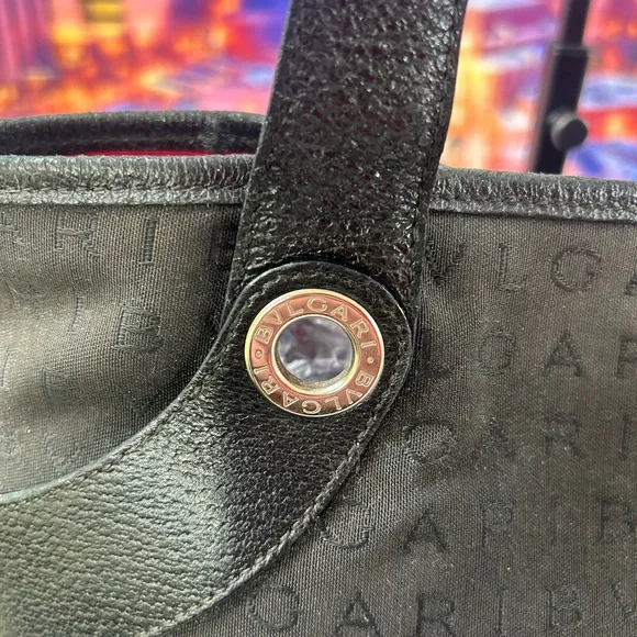 BVLGARI Signature Black Shoulder Bag - Picture 6 of 12